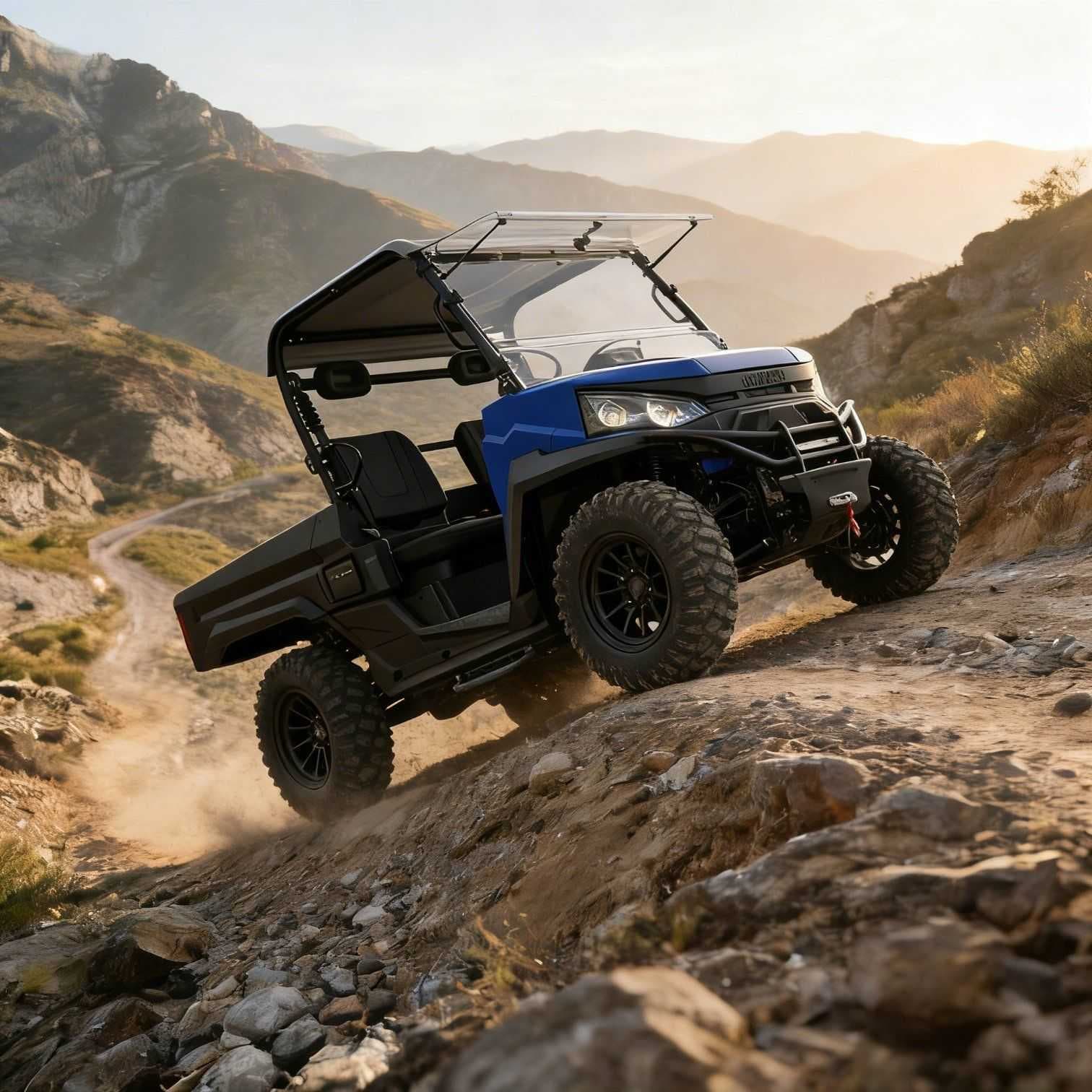 10KW AC motor 4WD UTV 73,6V 400mm Brodivost Dojezd 80-100km