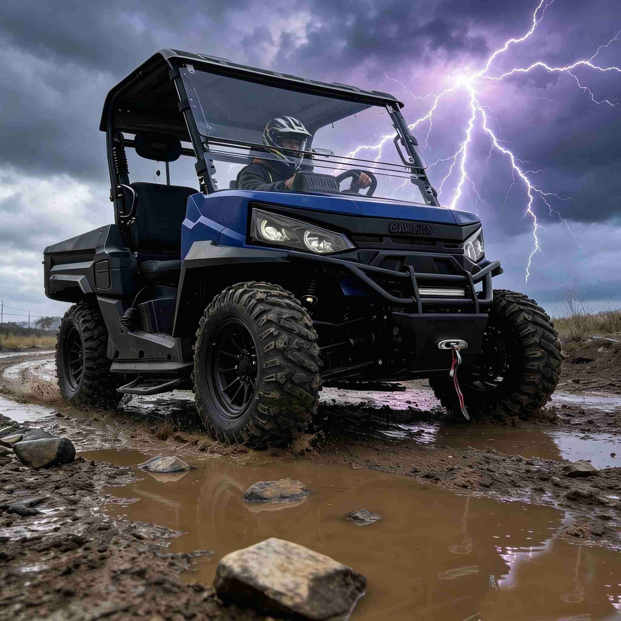 4WD Off Road UTV 73,6V 1000kg Tažné 400A Ovladač 150Ah