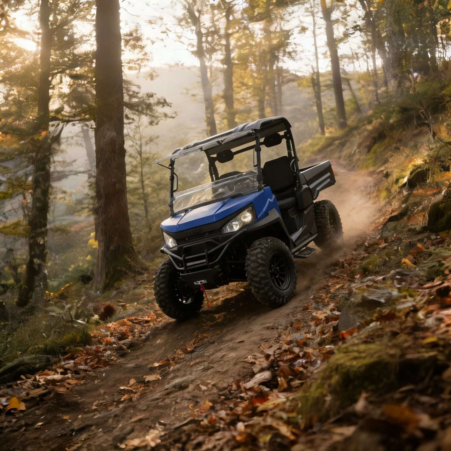 4WD UTV 73,6V 20KW Špičkový výkon 400A Ovladač 350kg Výsypka