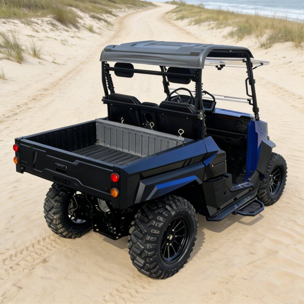 Elektrický UTV 4WD pro staveniště 14palcové pneumatiky 73,6V 20KW Špičkový výkon