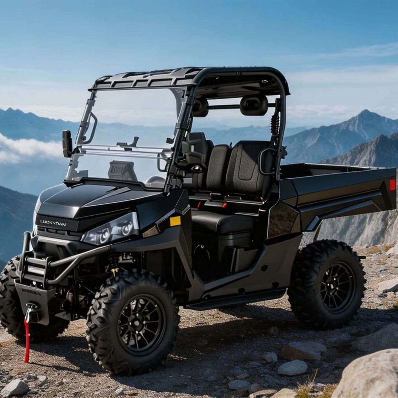 Heavy Duty UTV 4WD 400mm Brodivost 670kg elektrická postel