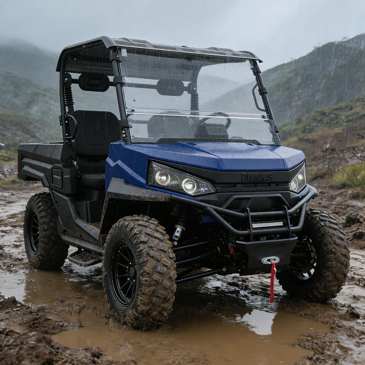 Bezklíčový startovací systém PKE 10kW AC motor Elektrický ovladač UTV 400A Dojezd 80-100 km 4WD