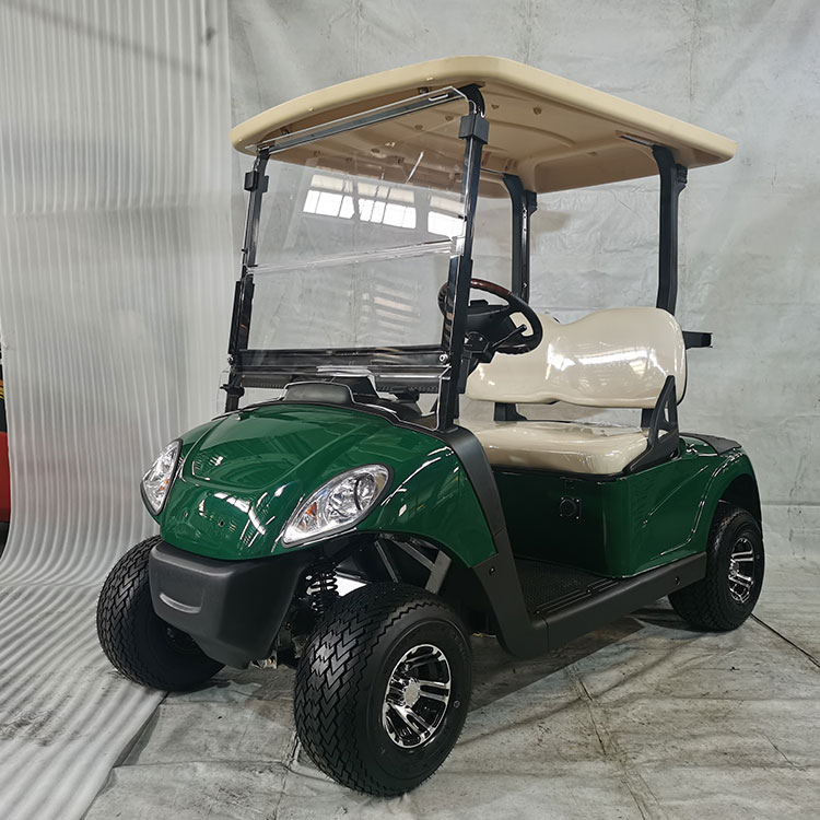Výkonný 2místný elektrický golfový vozík vybavený lithiovou baterií