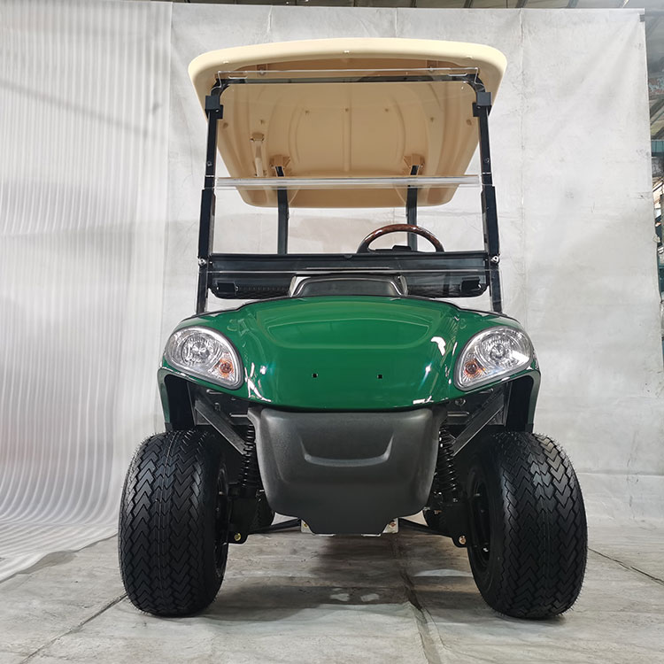 Výkonný 2místný elektrický golfový vozík vybavený lithiovou baterií