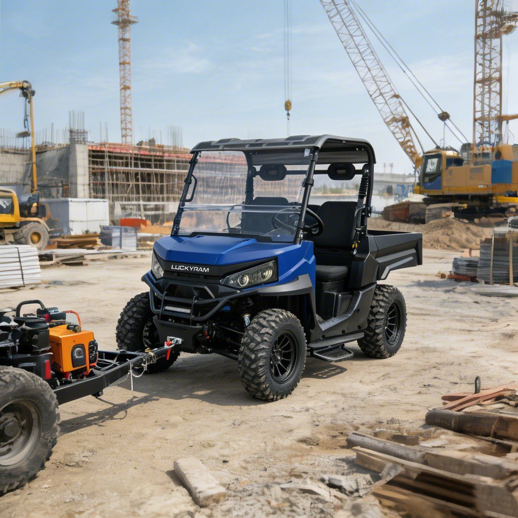 Ranch Work UTV 4WD 10KW AC motor 670kg Zatížení 1000kg Tažné